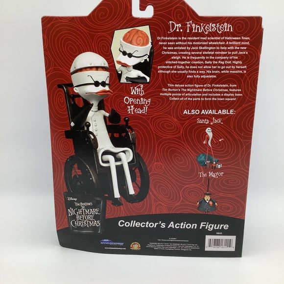 Nightmare Before Christmas Dr Finkelstein Action Figure 2016 New - Picture 2 of 5